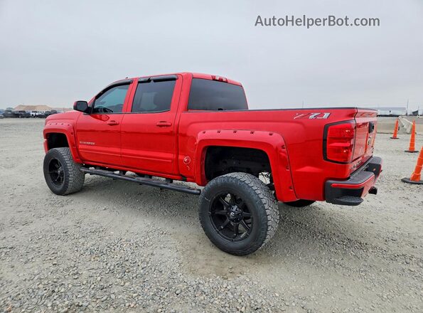 3GCUKREC1JG191539 2018 CHEVROLET SILVERADO Красный Задняя левая четверть