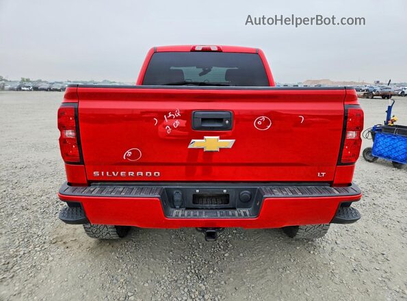 3GCUKREC1JG191539 2018 CHEVROLET SILVERADO Красный Вид сзади