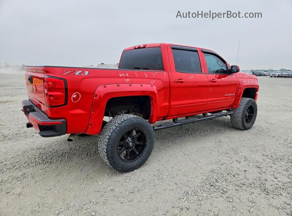 3GCUKREC1JG191539 2018 CHEVROLET SILVERADO Красный Задняя правая четверть