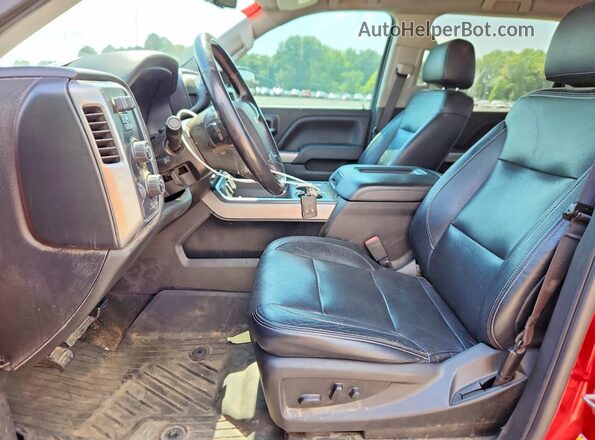 3GCUKREC1JG290782 2018 CHEVROLET SILVERADO Red Vista interior delantera