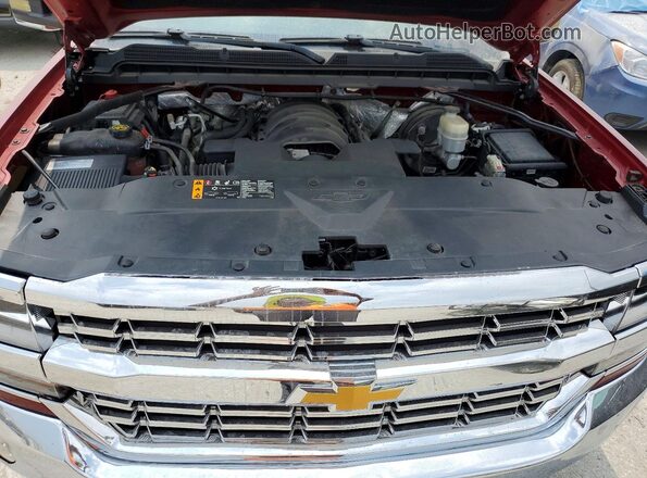 3GCUKREC1JG343366 2018 CHEVROLET SILVERADO Red Vista interior trasera