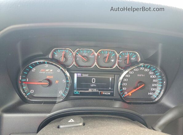 3GCUKREC2GG174239 2016 CHEVROLET SILVERADO Gray Instrument cluster view