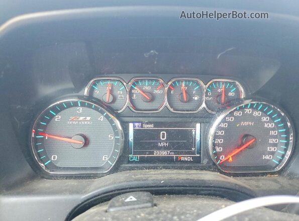 3GCUKREC2HG247305 2017 CHEVROLET SILVERADO Charcoal Instrument cluster view