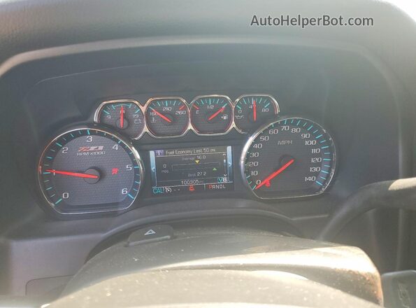 3GCUKREC2HG481928 2017 CHEVROLET SILVERADO Black Instrument cluster view