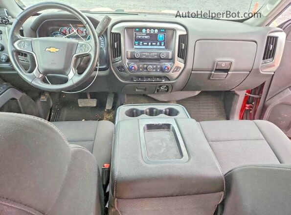 3GCUKREC2JG207358 2018 CHEVROLET SILVERADO Red Вид панелі приладів