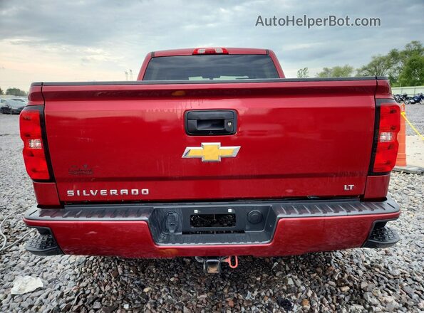 3GCUKREC2JG207358 2018 CHEVROLET SILVERADO Red Вид ззаду