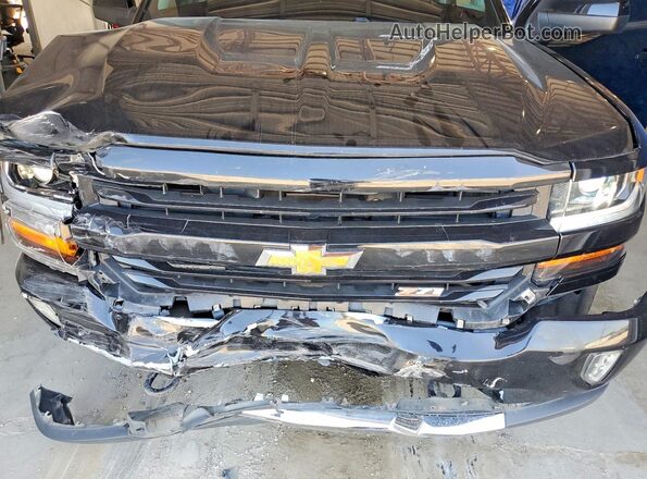 3GCUKREC2JG591173 2018 CHEVROLET SILVERADO Black უკანა სალონის ხედი