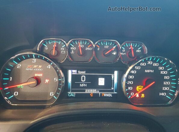 3GCUKREC2JG591173 2018 CHEVROLET SILVERADO Black ხელსაწყოთა პანელის ხედი