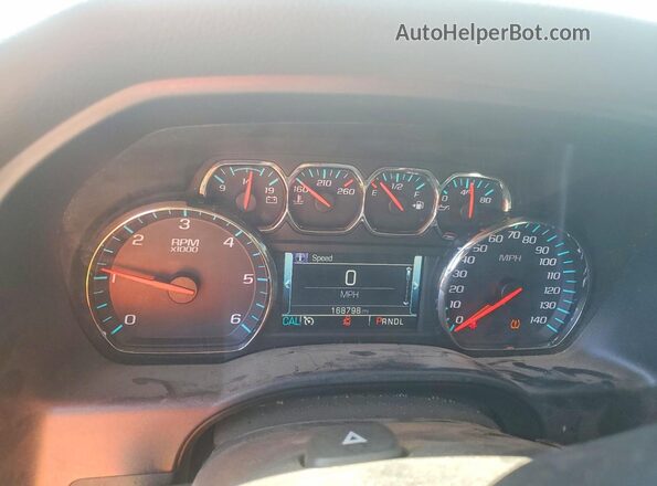 3GCUKREC3JG176430 2018 CHEVROLET SILVERADO White Вид щитка приладів