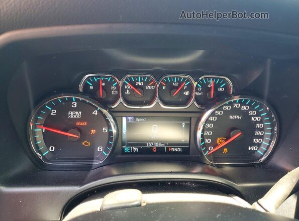3GCUKREC3JG317741 2018 CHEVROLET SILVERADO Blue ხელსაწყოთა პანელის ხედი