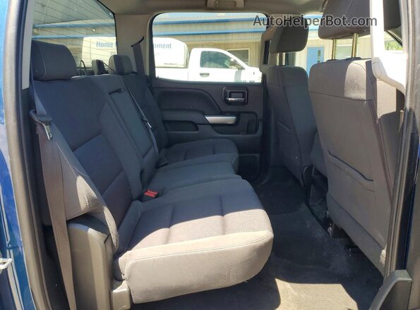3GCUKREC3JG317741 2018 CHEVROLET SILVERADO Blue უკანა სავარძლების ხედი