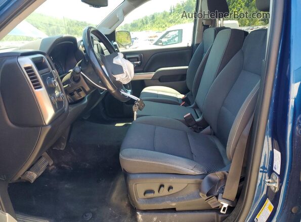 3GCUKREC3JG317741 2018 CHEVROLET SILVERADO Blue წინა სალონის ხედი