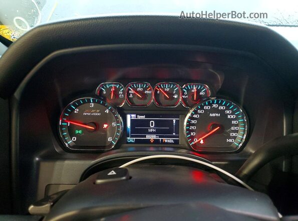 3GCUKREC3JG418083 2018 CHEVROLET SILVERADO Black ხელსაწყოთა პანელის ხედი