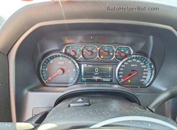 3GCUKREC4GG204065 2016 CHEVROLET SILVERADO Blue Instrument cluster view