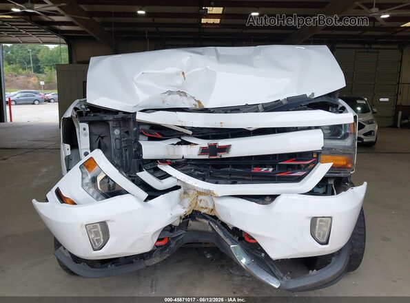3GCUKREC4HG218811 2017 CHEVROLET SILVERADO White Instrument cluster view