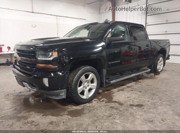 3GCUKREC4HG240808 2017 CHEVROLET SILVERADO Black წინა მარცხენა ხედი სამი მეოთხედიდან