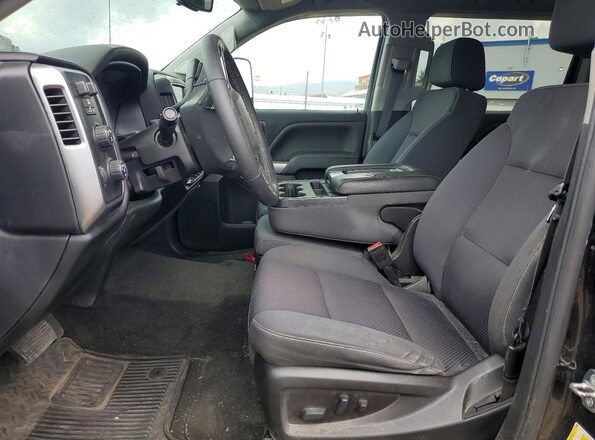 3GCUKREC4JG442604 2018 CHEVROLET SILVERADO Black Вид салону спереду