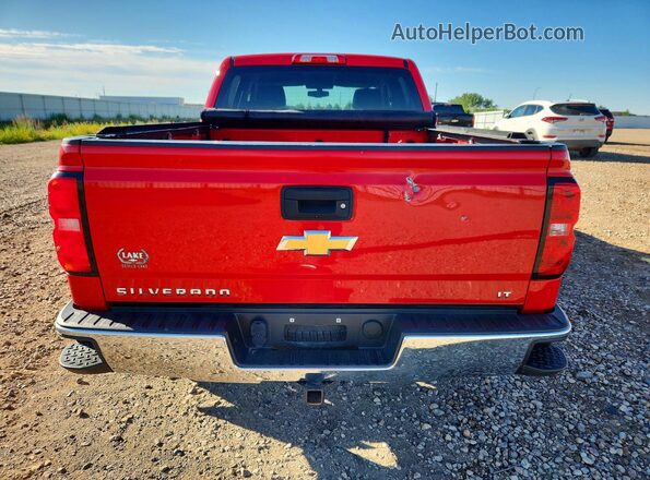 3GCUKREC4JG532089 2018 CHEVROLET SILVERADO Red Вид ззаду