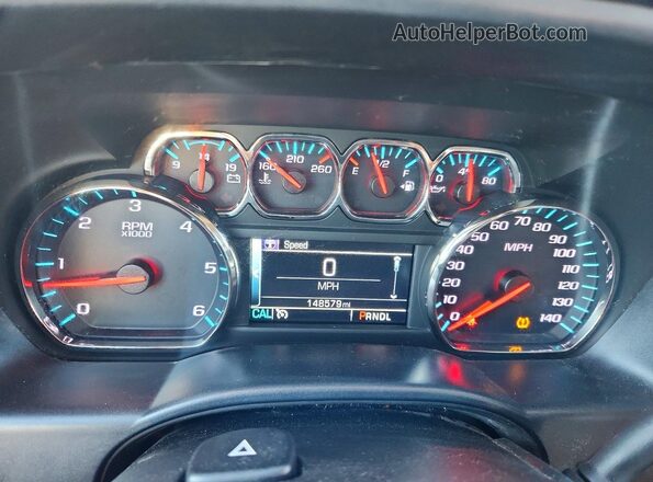 3GCUKREC4JG532089 2018 CHEVROLET SILVERADO Red Вид щитка приладів