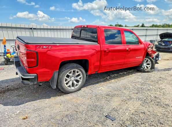 3GCUKREC4JG595919 2018 CHEVROLET SILVERADO Red უკანა მარჯვენა