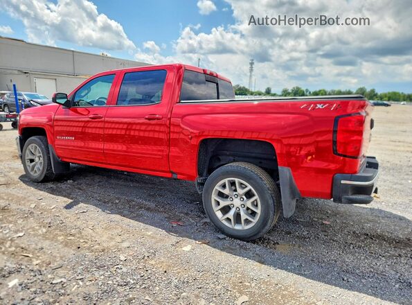 3GCUKREC4JG595919 2018 CHEVROLET SILVERADO Red უკანა მარცხენა