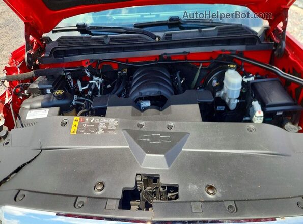 3GCUKREC4JG595919 2018 CHEVROLET SILVERADO Red უკანა სალონის ხედი