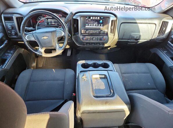 3GCUKREC4JG624707 2018 CHEVROLET SILVERADO Red Առջևի վահանակի տեսք