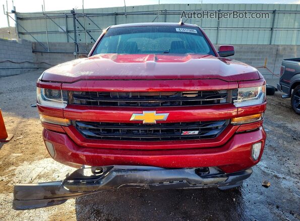 3GCUKREC4JG624707 2018 CHEVROLET SILVERADO Red Դիմացի տեսք