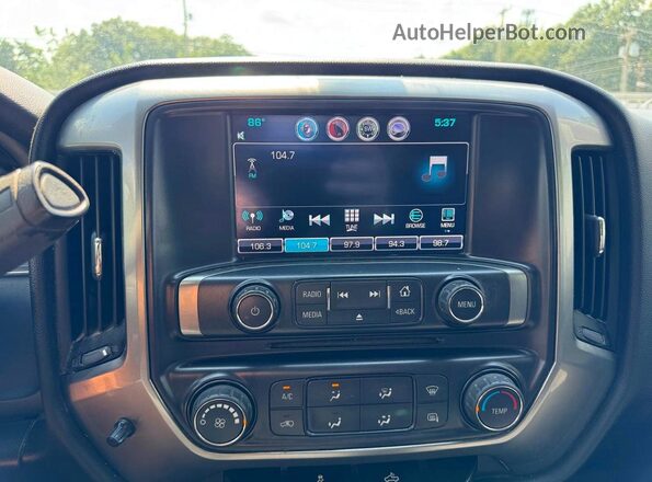 3GCUKREC5GG199801 2016 CHEVROLET SILVERADO Белый Вид салона спереди