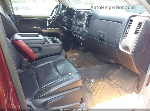 3GCUKREC5GG249564 2016 CHEVROLET SILVERADO Бордовый Вид салона спереди