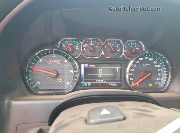 3GCUKREC5JG587070 2018 CHEVROLET SILVERADO Red Instrument cluster view