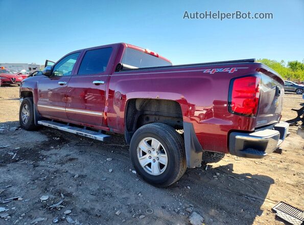 3GCUKREC6HG162760 2017 CHEVROLET SILVERADO Красный Задняя левая четверть