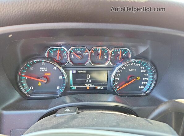 3GCUKREC6HG162760 2017 CHEVROLET SILVERADO Красный Вид щитка приборов