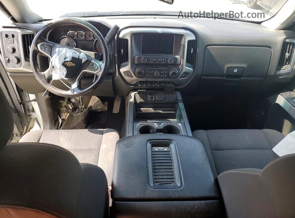 3GCUKREC6JG147617 2018 CHEVROLET SILVERADO White Առջևի վահանակի տեսք