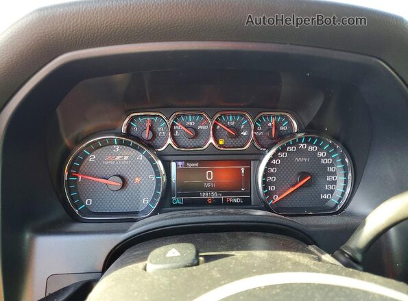 3GCUKREC6JG187194 2018 CHEVROLET SILVERADO Red Instrument cluster view