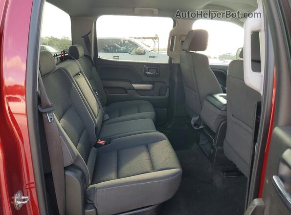 3GCUKREC6JG187194 2018 CHEVROLET SILVERADO Red Rear seats view