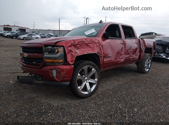 3GCUKREC6JG412150 2018 CHEVROLET SILVERADO Red Передня ліва чверть