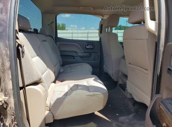 3GCUKREC7GG186855 2016 CHEVROLET SILVERADO Brown უკანა სავარძლების ხედი