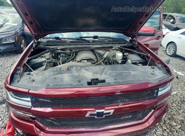 3GCUKREC7GG368331 2016 CHEVROLET SILVERADO Burgundy Vista interior trasera