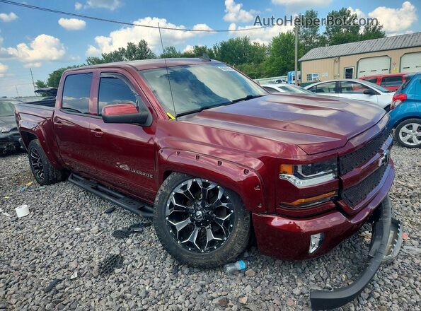 3GCUKREC7GG368331 2016 CHEVROLET SILVERADO Burgundy Delantero derecho