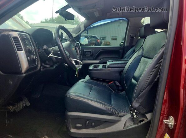 3GCUKREC7GG368331 2016 CHEVROLET SILVERADO Burgundy Vista interior delantera