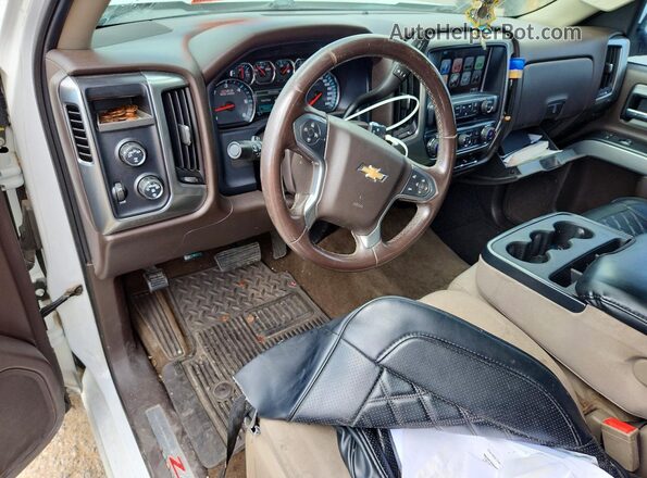 3GCUKREC7HG347805 2017 CHEVROLET SILVERADO White Вид панелі приладів