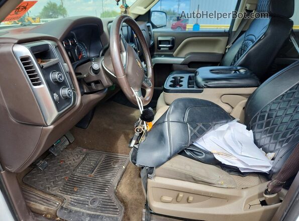 3GCUKREC7HG347805 2017 CHEVROLET SILVERADO White Вид салону спереду