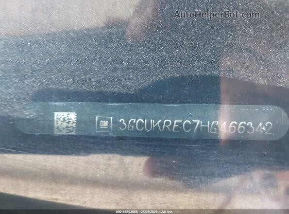3GCUKREC7HG466342 2017 CHEVROLET SILVERADO Blue Widok komory silnika