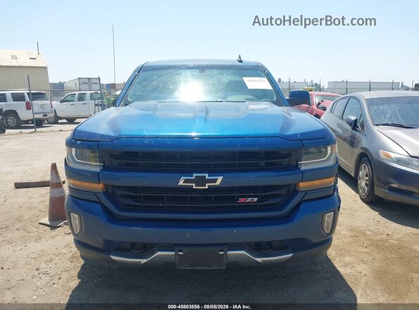 3GCUKREC7HG466342 2017 CHEVROLET SILVERADO Blue Widok zestawu wskaźników