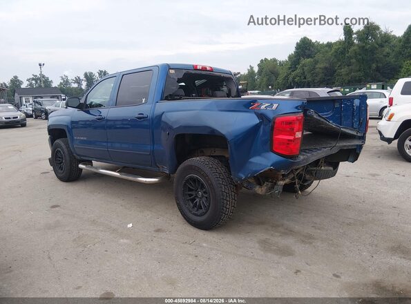 3GCUKREC7JG350421 2018 CHEVROLET SILVERADO Синий Задняя левая четверть