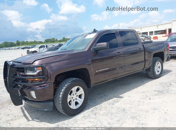 3GCUKREC8GG303875 2016 CHEVROLET SILVERADO Burgundy Առջևի ձախ երեք քառորդ տեսարան
