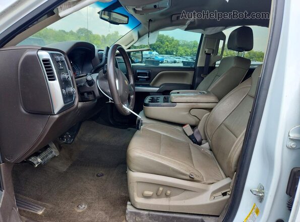 3GCUKREC8HG383857 2017 CHEVROLET SILVERADO White Widok wnętrza z przodu