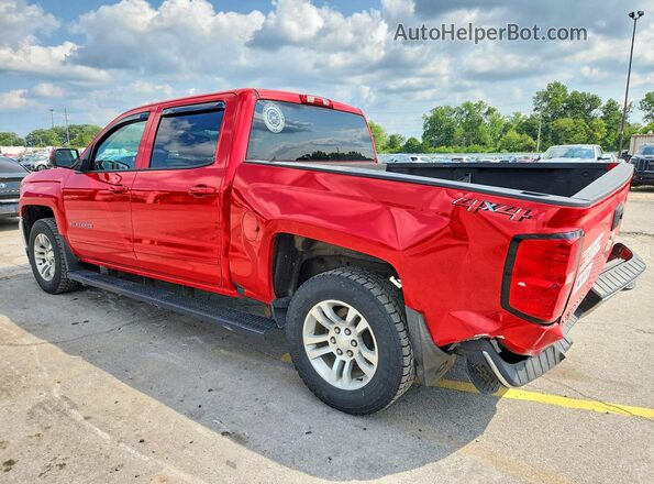 3GCUKREC8JG603827 2018 CHEVROLET SILVERADO Red Trasero izquierdo