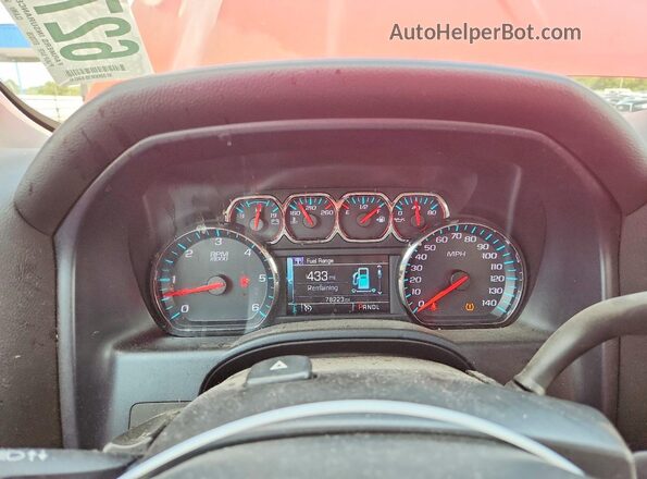 3GCUKREC8JG603827 2018 CHEVROLET SILVERADO Red Vista del cuadro de instrumentos